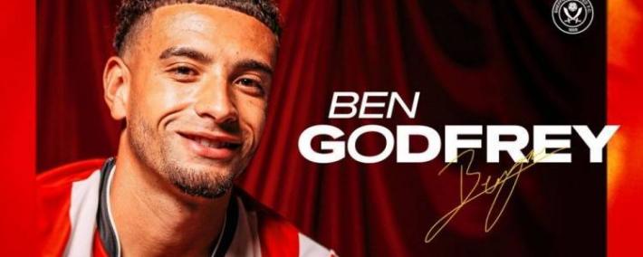 hupu虎扑-官方：亚特兰大27岁中卫戈弗雷(léi)租借加盟谢菲联