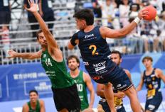 （成都世运會(huì)）沙滩手球——男子半决赛：葡萄牙(yá)队胜西班牙(yá)队