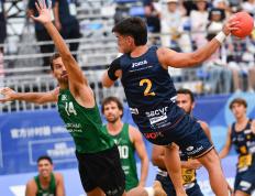 （成都世运會(huì)）沙滩手球——男子半决赛：葡萄牙(yá)队胜西班牙(yá)队