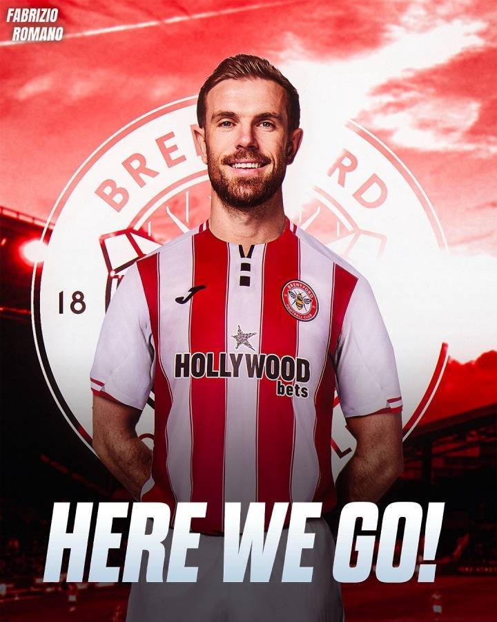 HWG！罗马诺：前利物浦隊(duì)长亨德森加盟布伦特(tè)福德