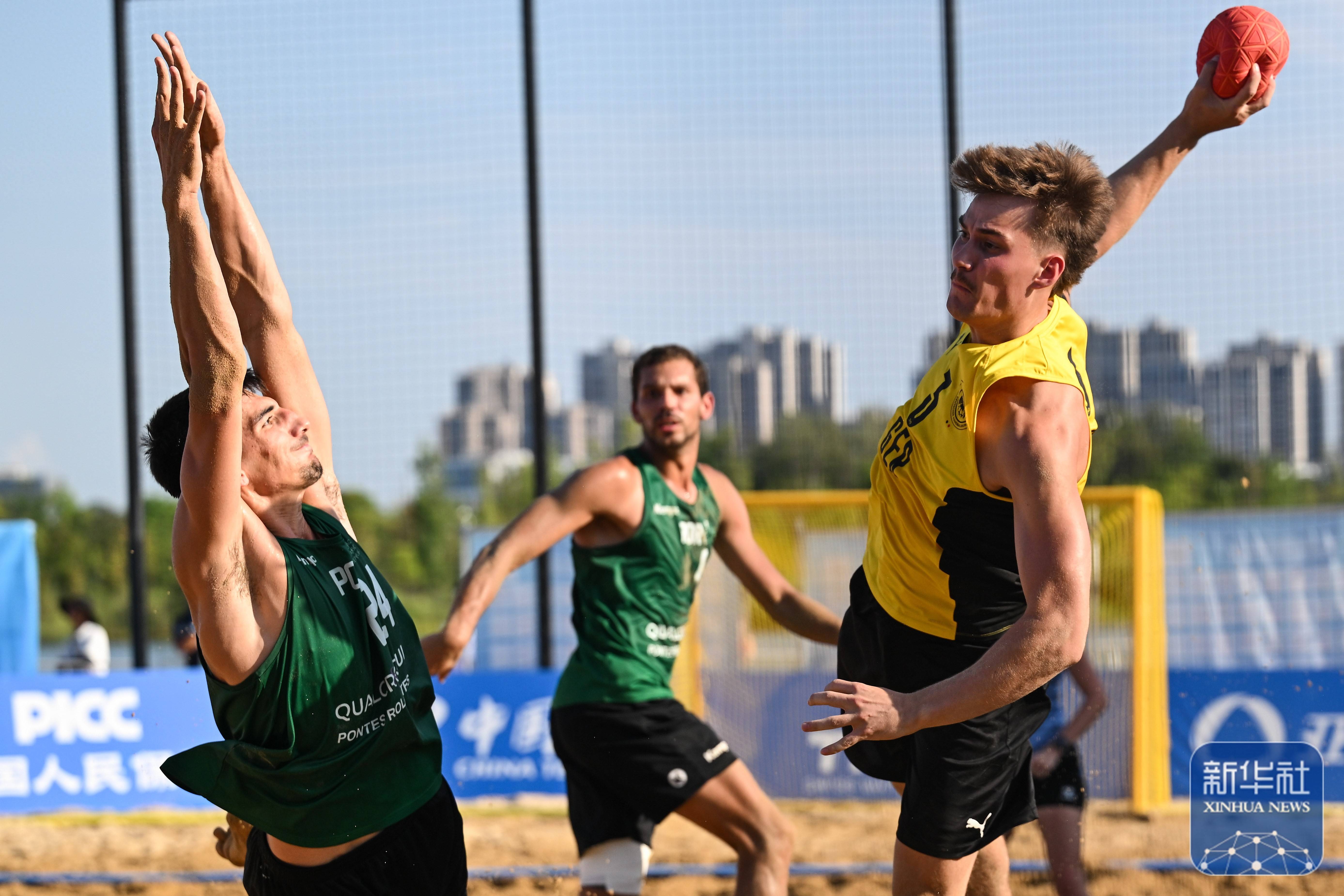 虎扑社区-成都世运会｜沙滩手球男子决赛：德国队夺冠