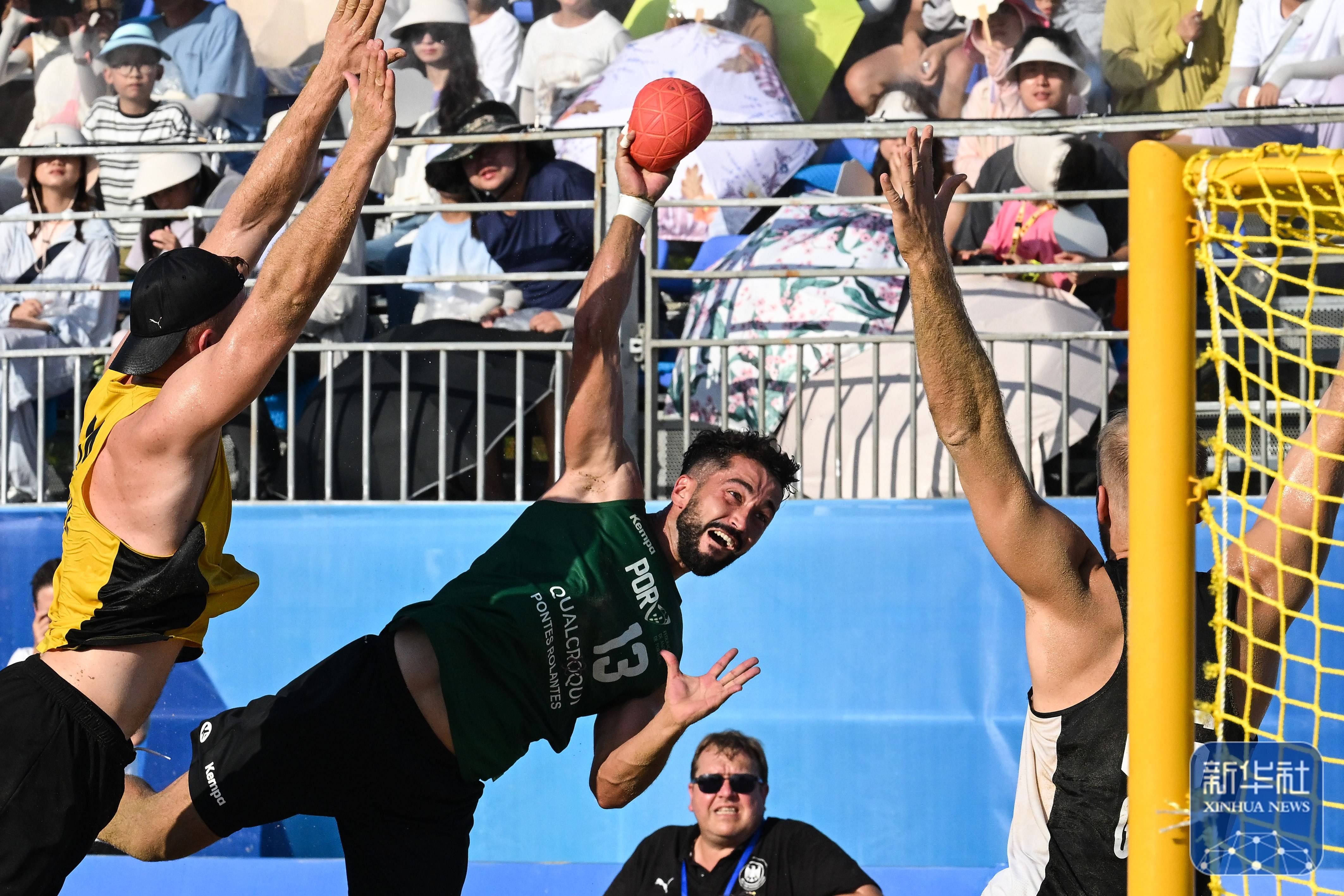 虎扑社区-成都世运会｜沙滩手球男子决赛：德国队夺冠
