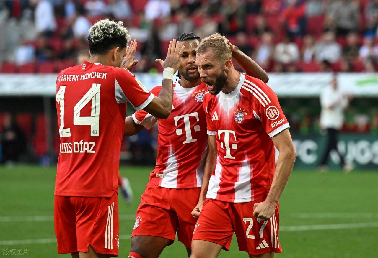 虎扑网址-奥格斯堡2-3拜仁，赛后评分：不是凯恩第一，奥格斯堡17号排第一
