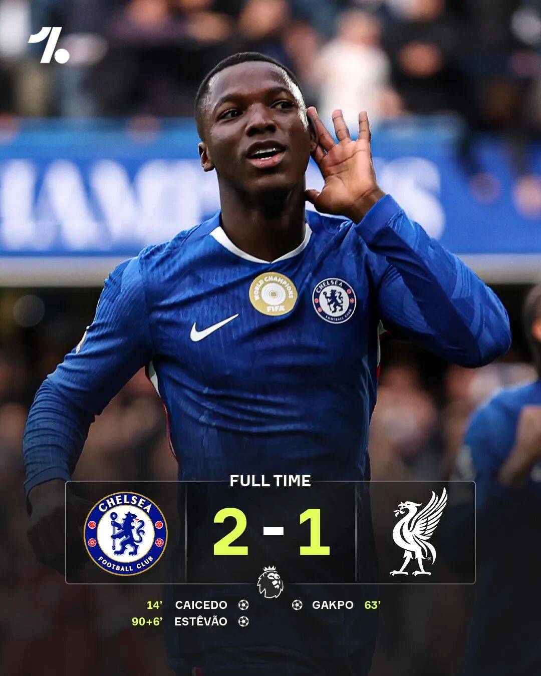 虎扑app-超级疯狂！切尔西96分钟绝杀利物浦！