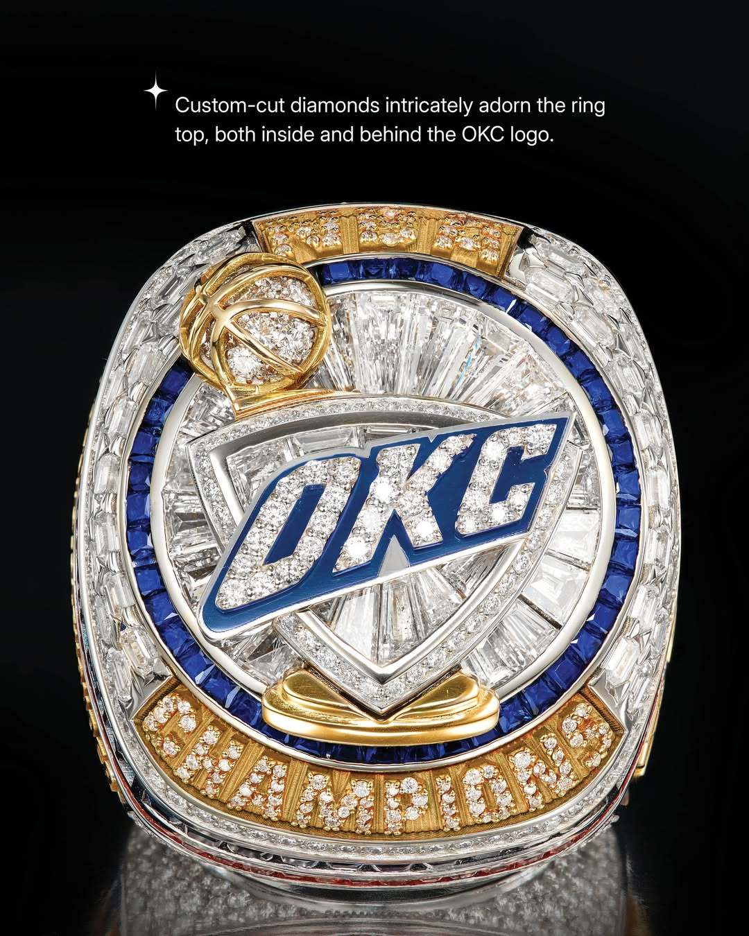 hupu虎扑-俄克拉荷马城雷霆队NBA总冠军戒指亮相